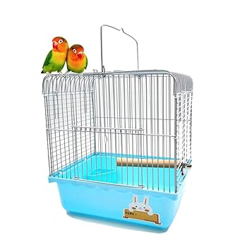 鳥小屋　小動物用金属ケージ 木製止まり木付き　(ベットプレゼント) 鳥小屋 小動物用金属ケージ 木製止まり木付き (ベットプレゼント)